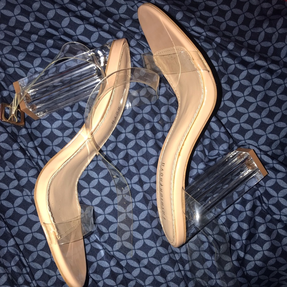Fashion nova clear heels